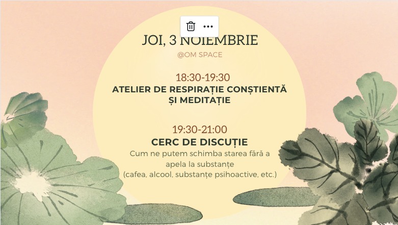 Atelier de respirație și seară de discuții