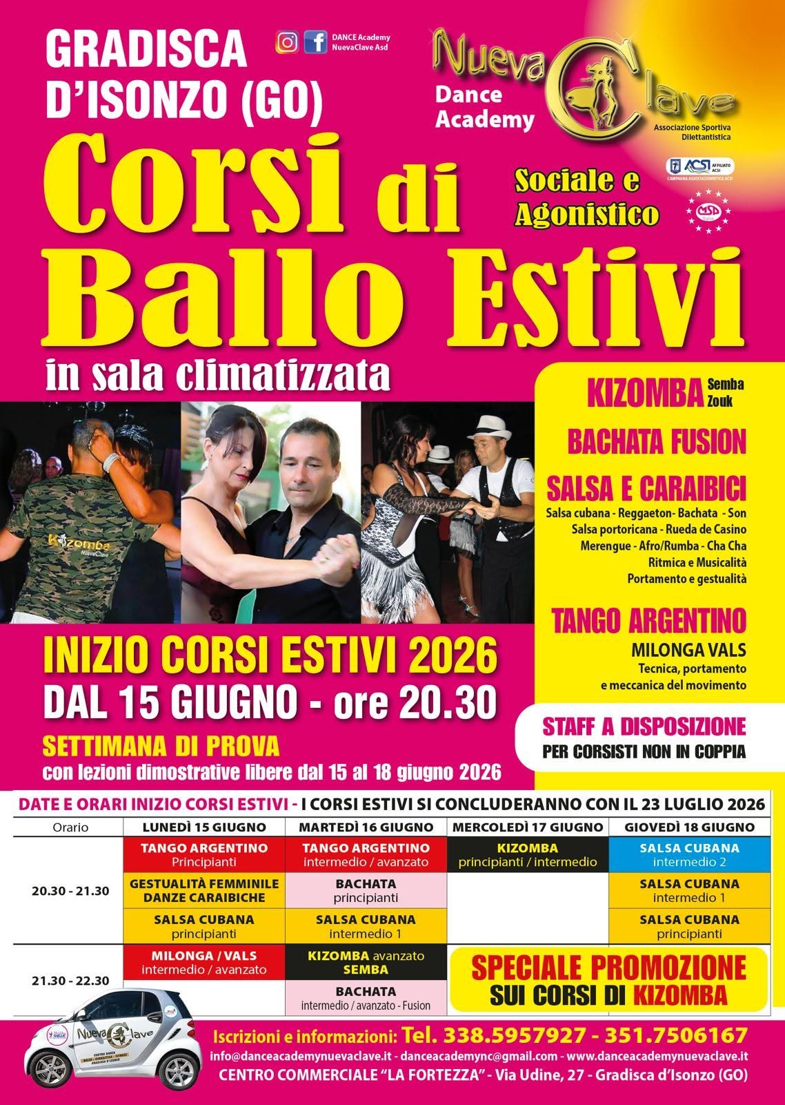 BALLA CON NOI: CORSI DI BALLO ESTIVI GIUGNO E LUGLIO 2026