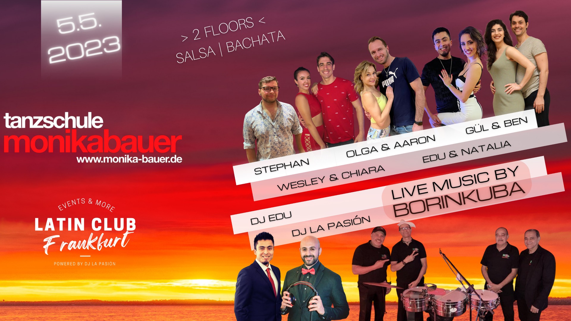 Latino Party Frankfurt & LiveMusik mit BORINKUBA Band