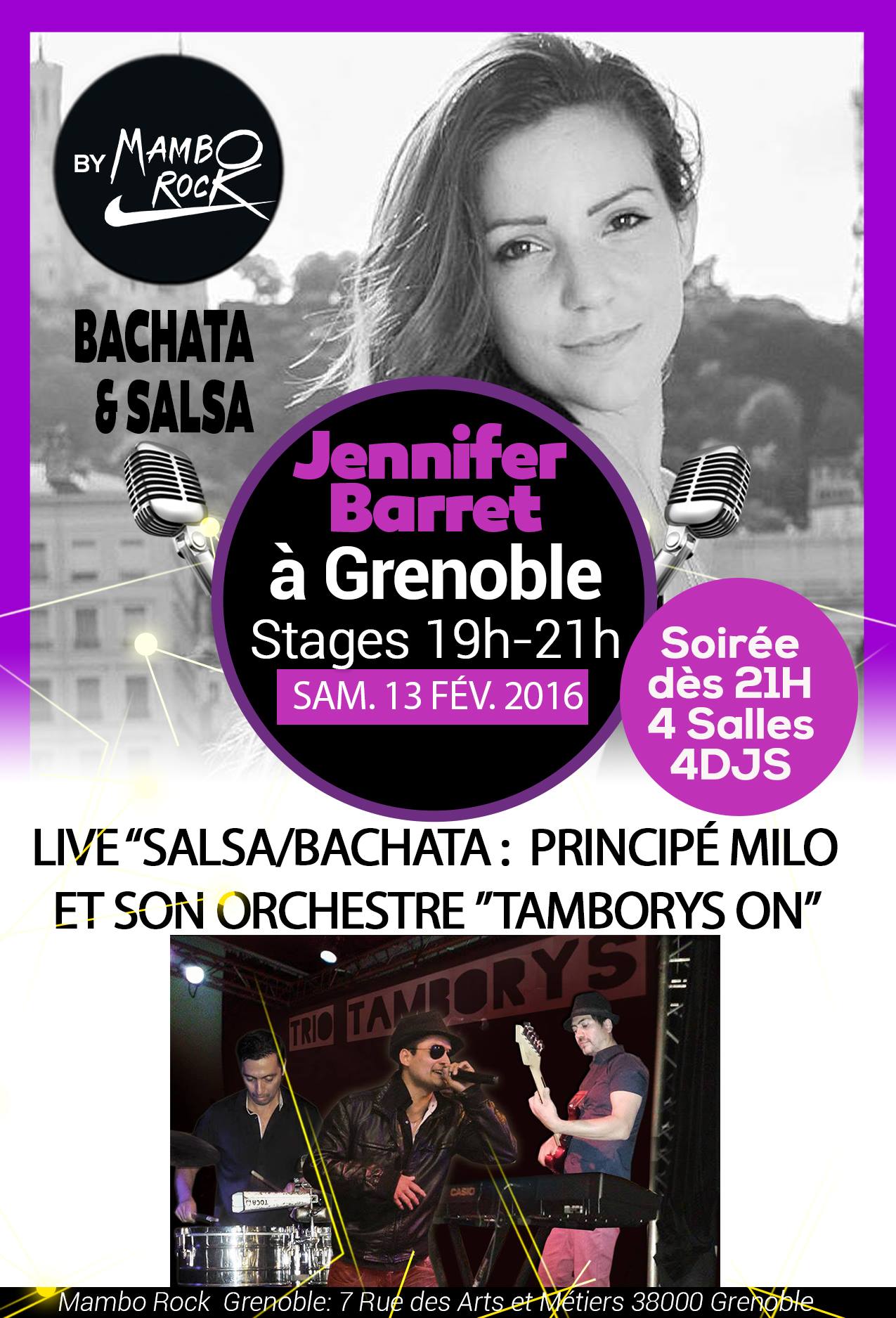 JENNIFER BARRET à Grenoble BACHATA SALSA SOIRÉE