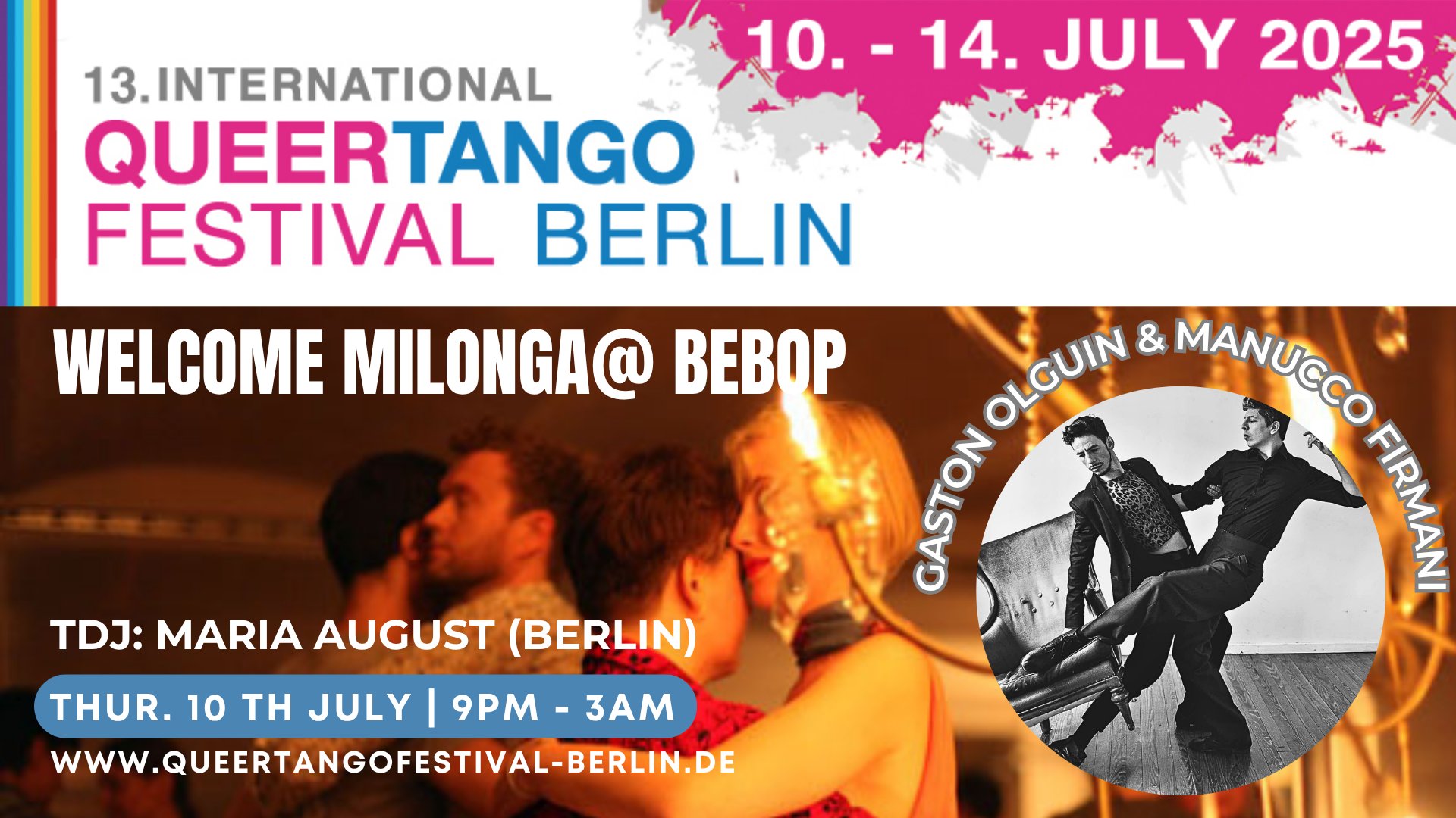 Berlin Queertangofestival Welcome Milonga