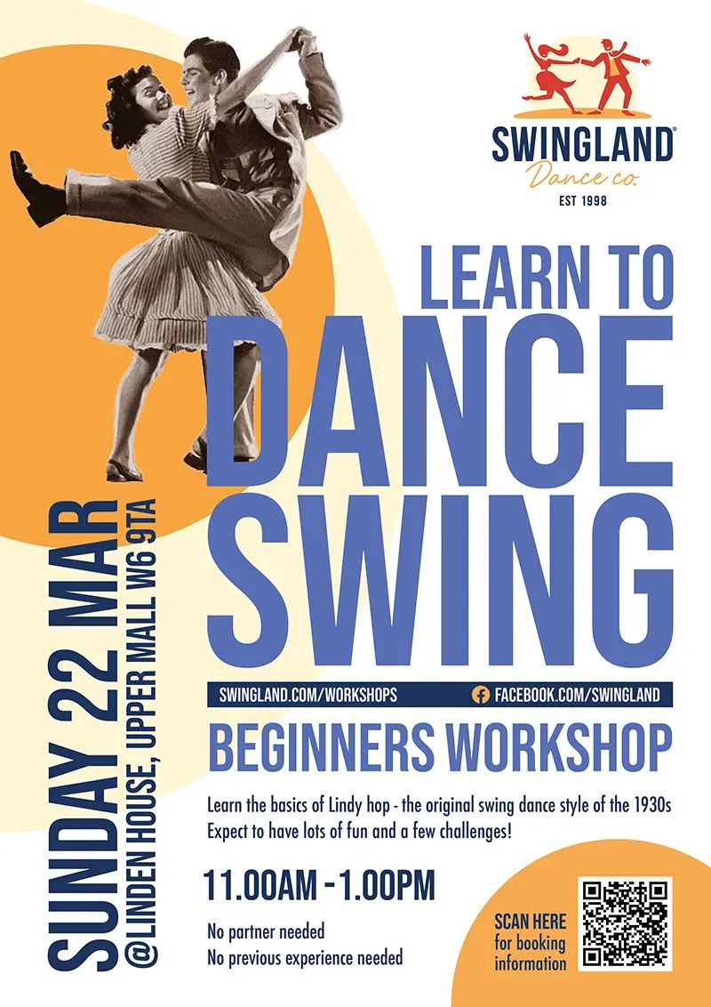 Workshop (Hammersmith Chiswick) - beginners swing dance (Lindy hop)