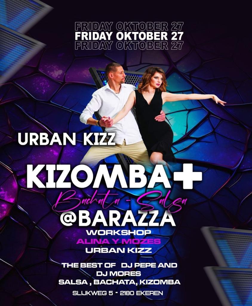 KIZOMBA + plus, first edition @ Barazza! Vrijdag 27 oktober