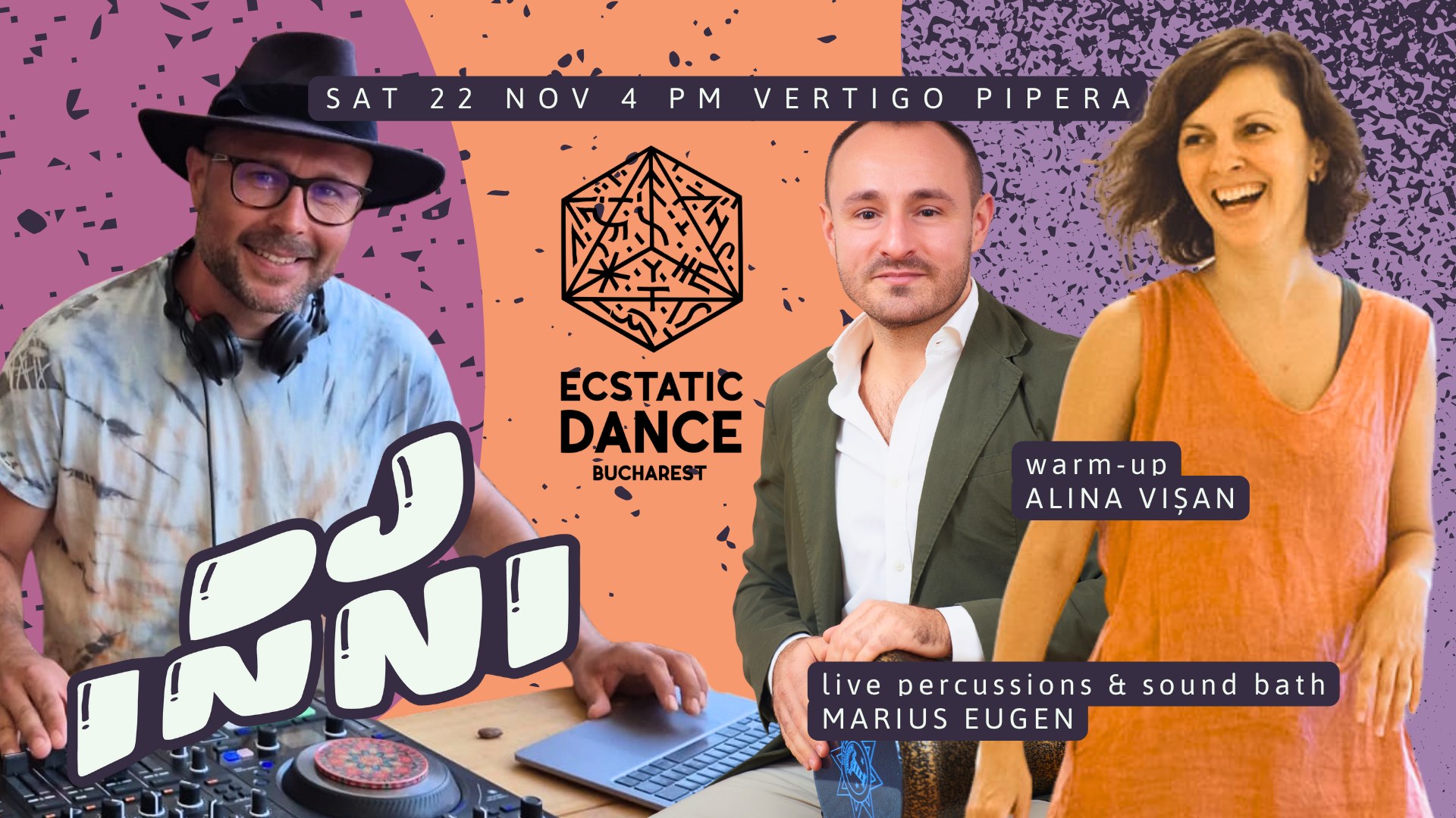 Saturday Ecstatic Dance 🟣 Aura of Joy DJ INNI