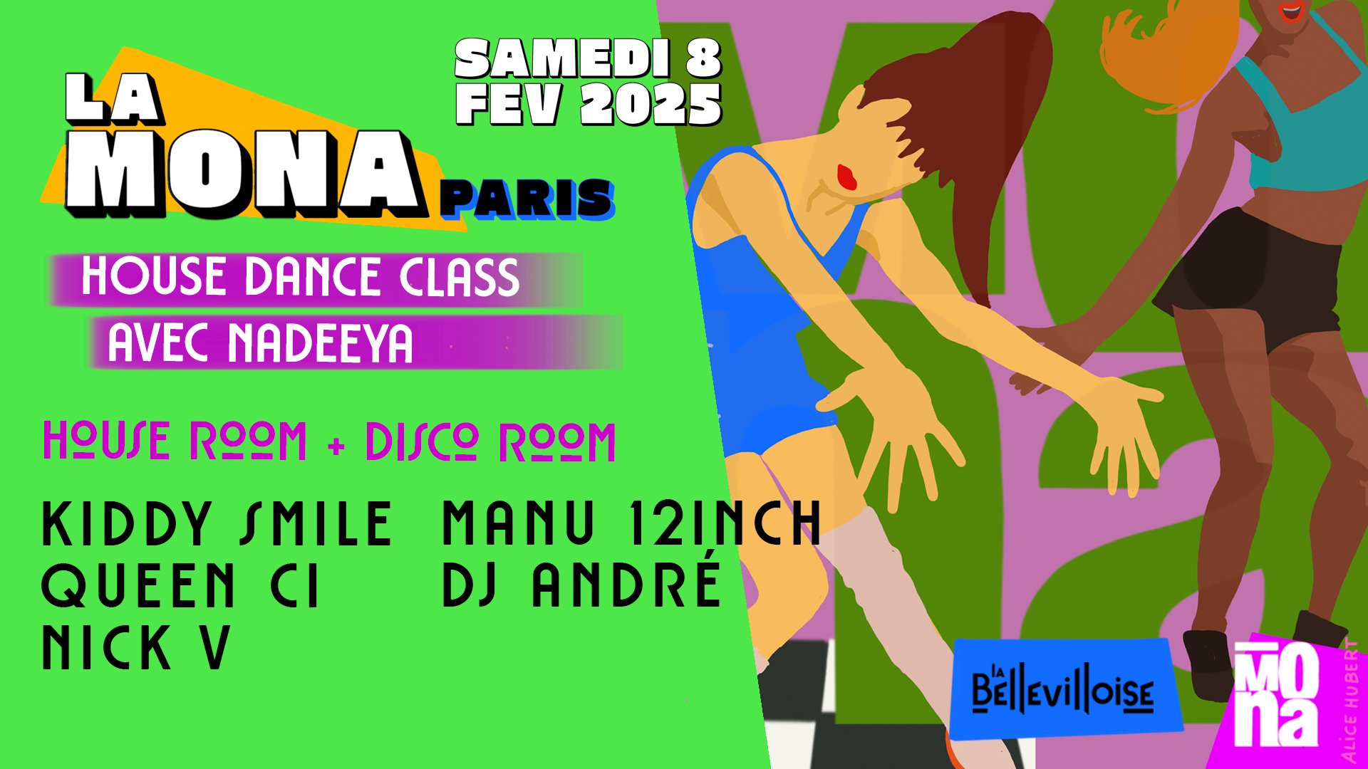 La Mona w Kiddy Smile, Queen Ci, Nick V, Manu 12inch, André + Dance Class