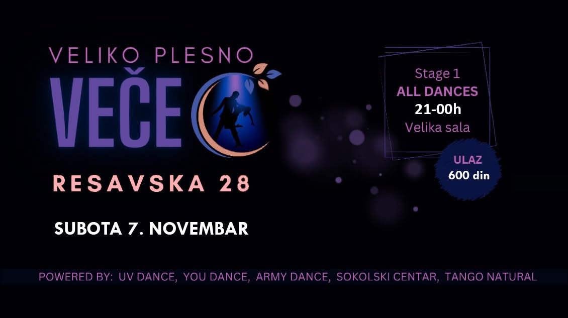 VELIKO PLESNO VEČE u Resavskoj 28