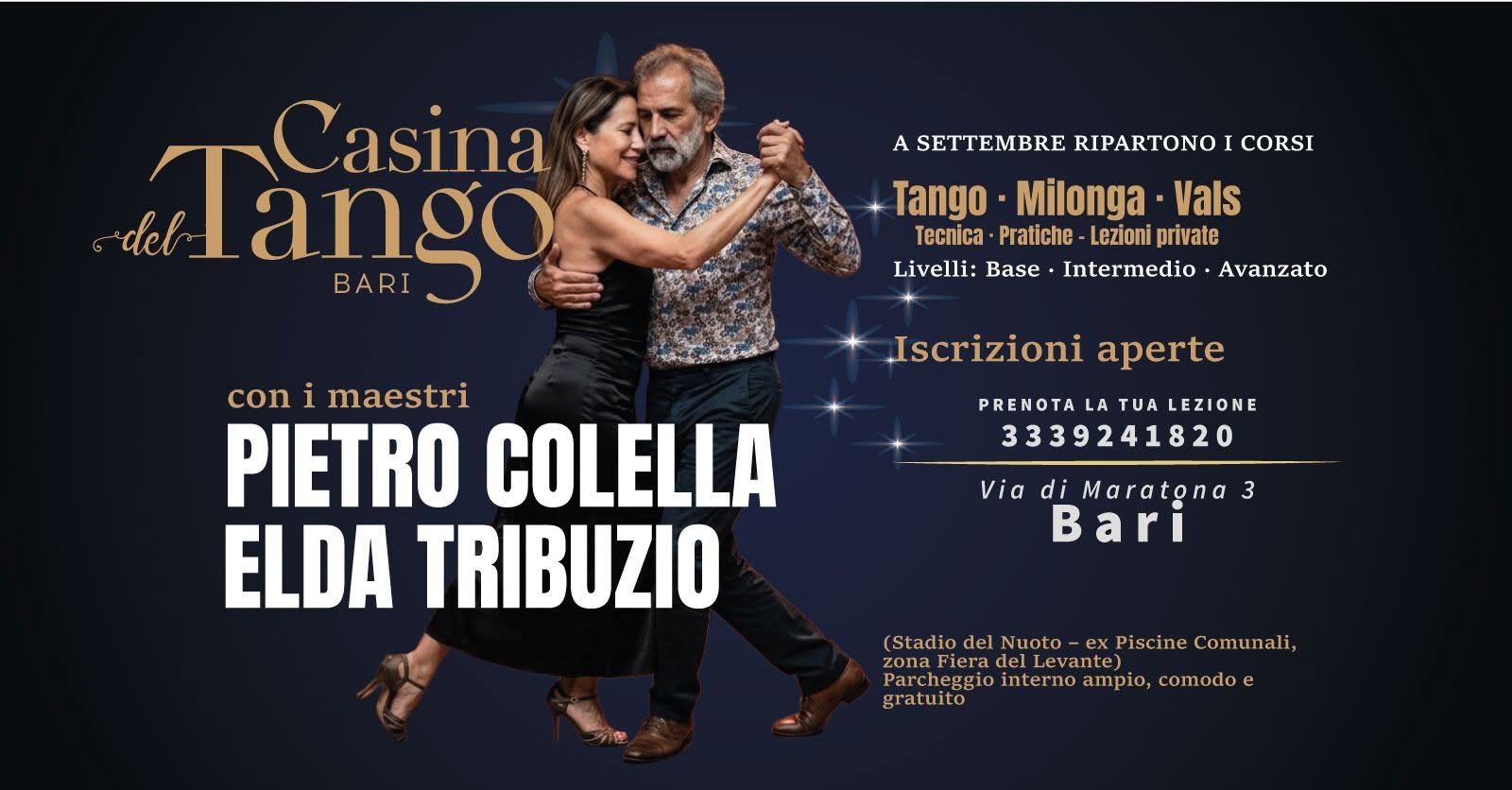 Corsi di Tango Argentino a Bari - Lezione gratuita