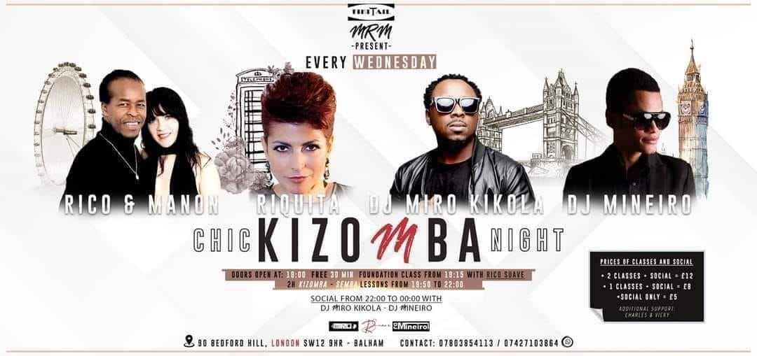 CHIC KIZOMBA NIGHTS AT TIKI TAIL RESTAURANT IN BALHAM
