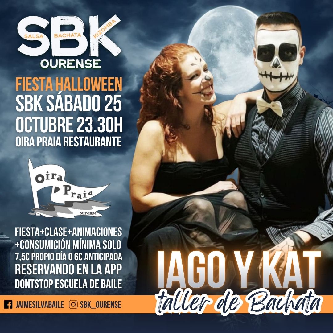 Fiesta SBK Halloween con IAGO Y KAT desde Vigo