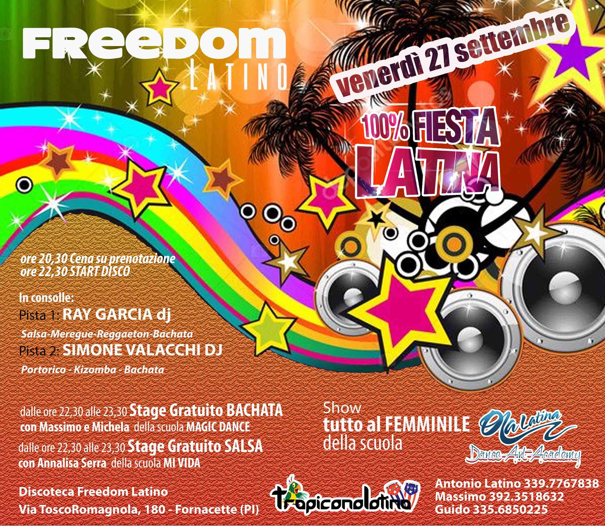100%FestaLatina il Venerdì del Freedom