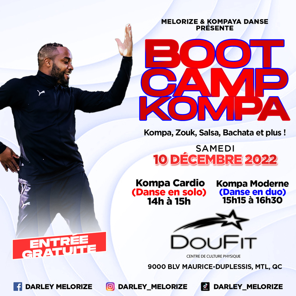 Bootcamp de Kompa Gratuit avec Darley Melorize
