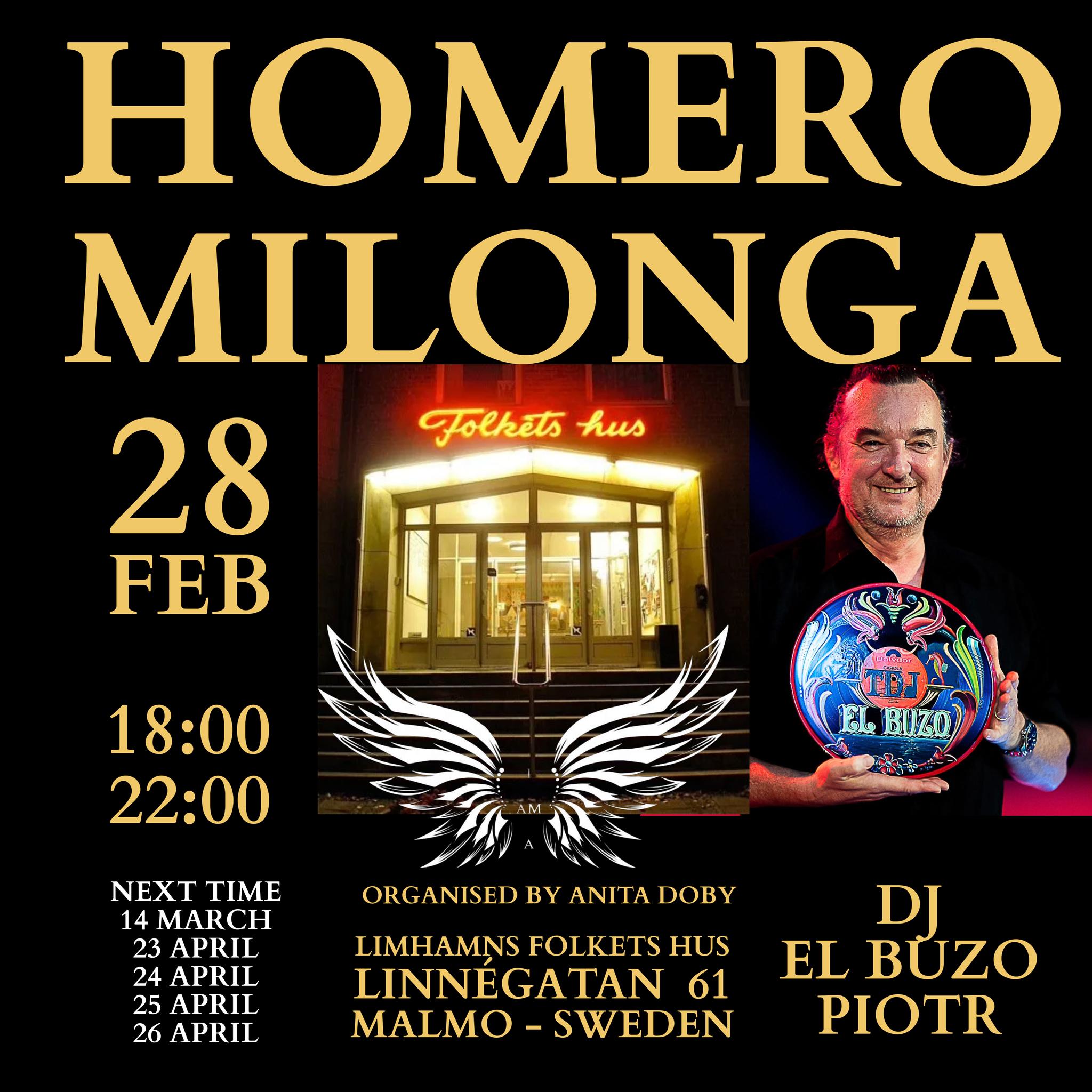 HOMERO MILONGA - 28 FEB - DJ EL BUZO