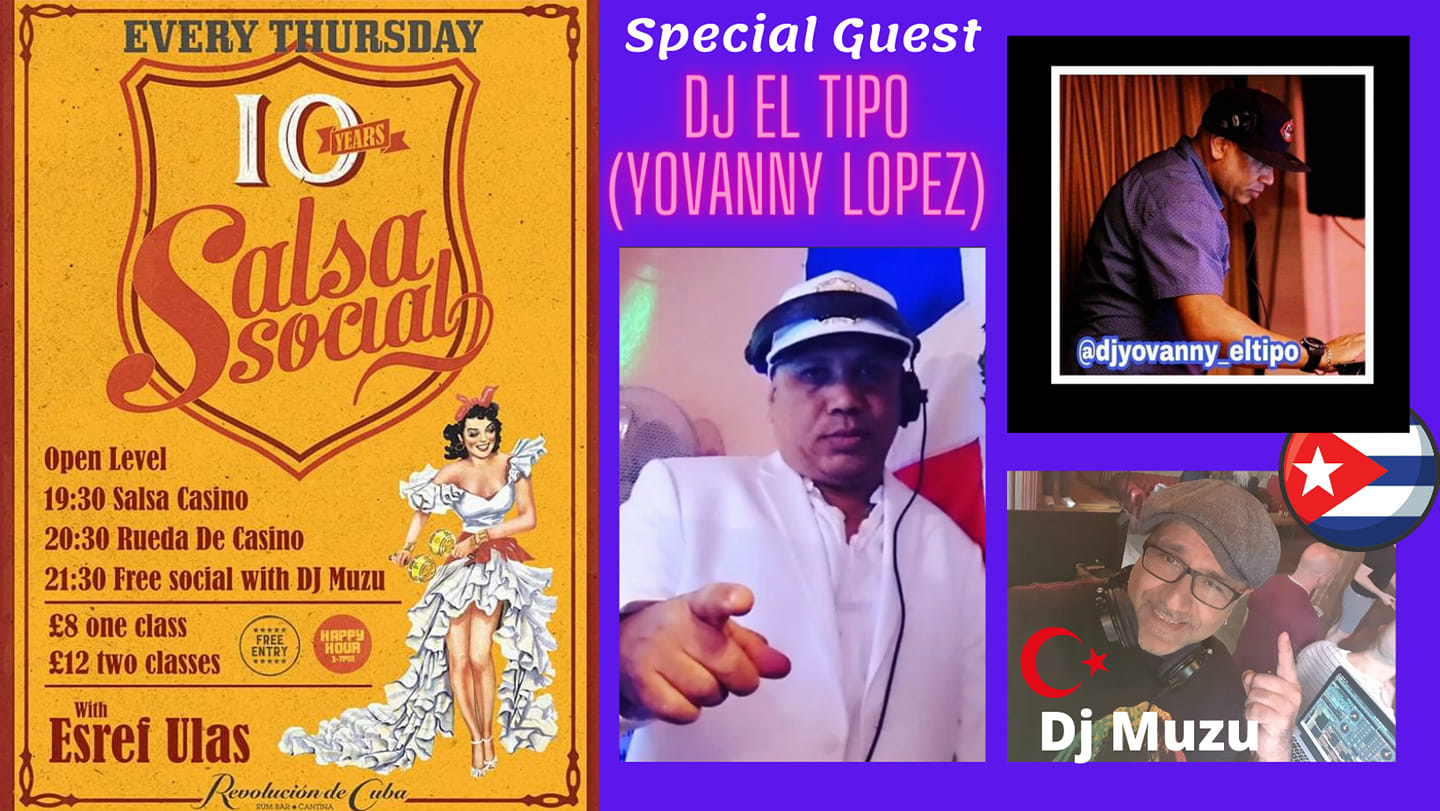 Dance Classes & Salsa Social: Special Guest DJ El Tipo