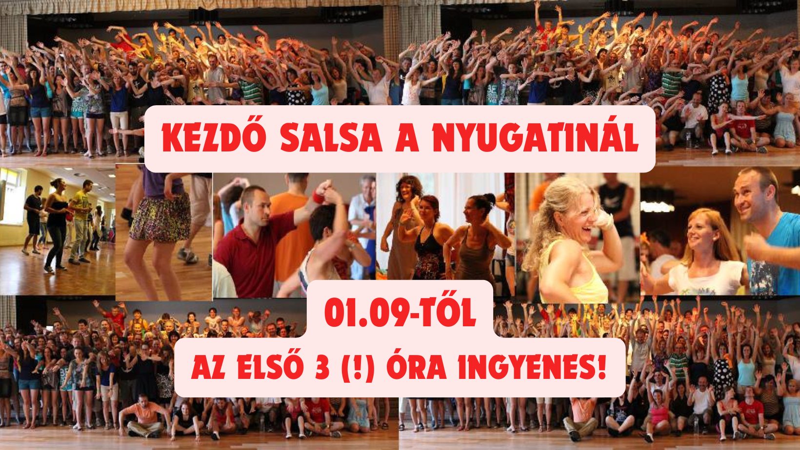 KEZDŐ SALSA A NYUGATINÁL 01.09-TŐL -> Az első 3 (!) óra ingyenes!