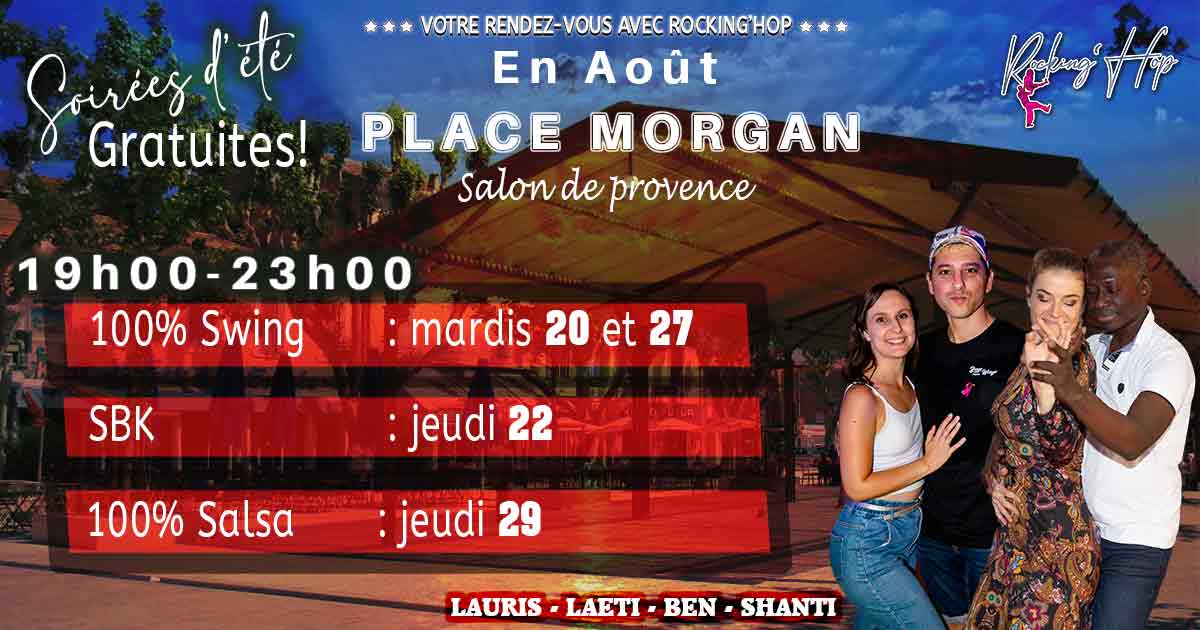 Soirée Swing gratuite place Morgan mardi 20 Août !