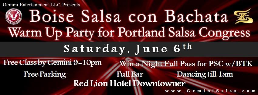 Boise Patrick Salsa con Bachata Night.