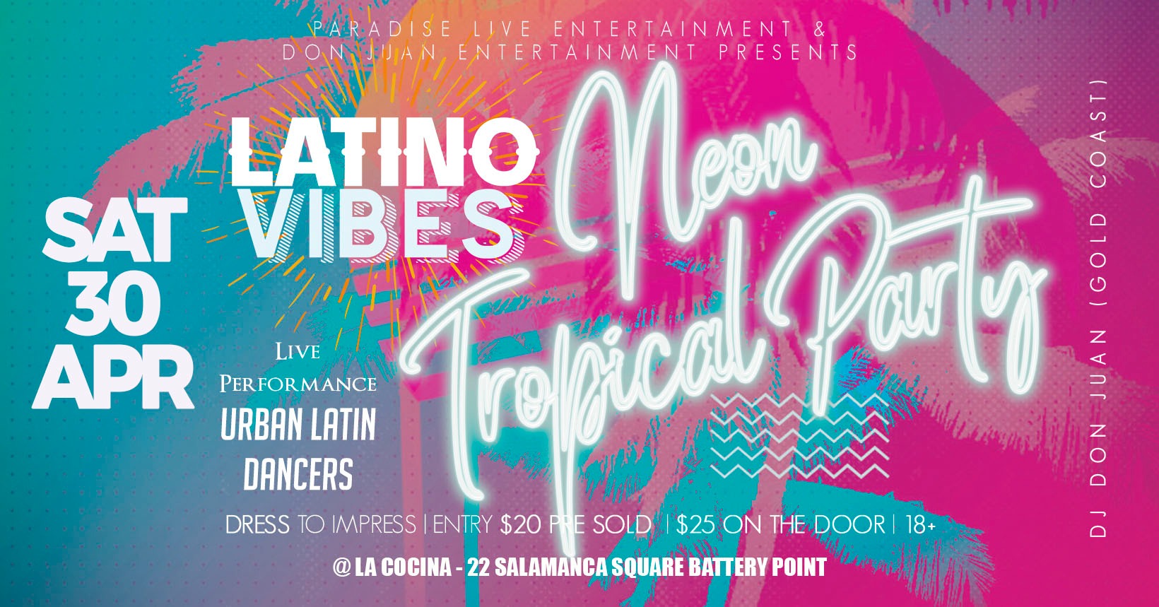 Latino Vibes Neon Party - Glow with me