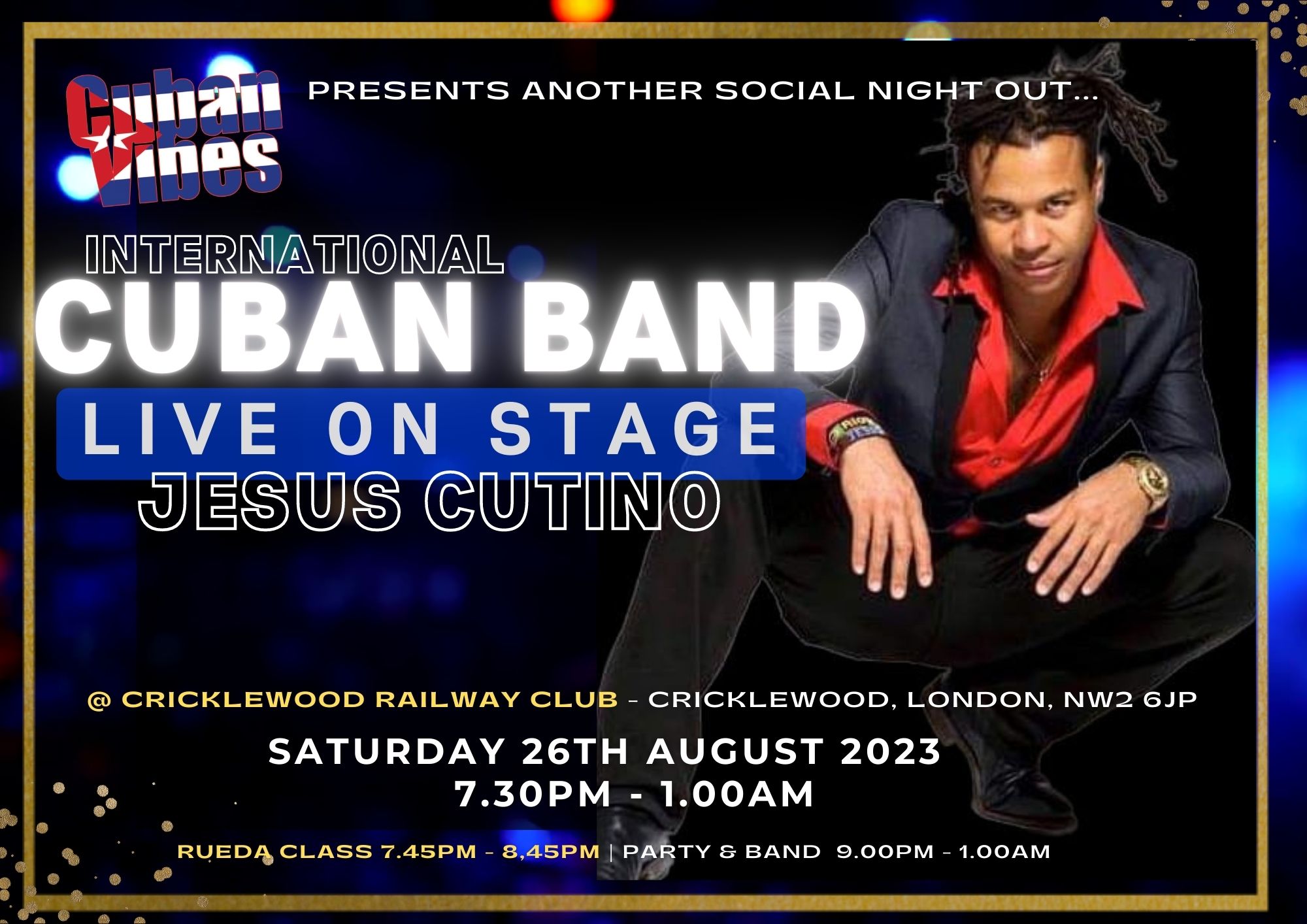Jesus Cutino Live in Concert @ Cricklewood Railway Club, London, NW2 6JP