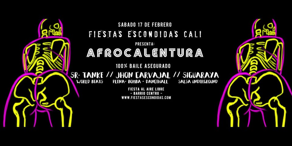 Fiestas Escondidas Cali Sábado 17 de Febrero