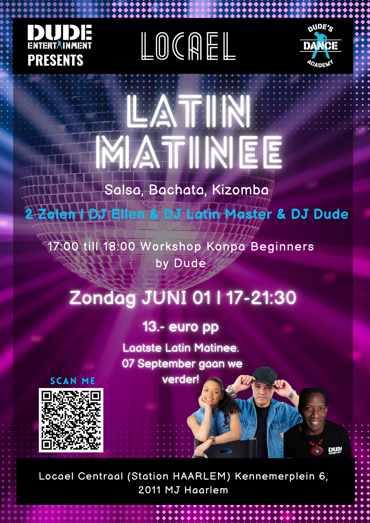 Latin Matinee @The Haarlem Station Locael Centraal 2 zalen (Laatste Keer)