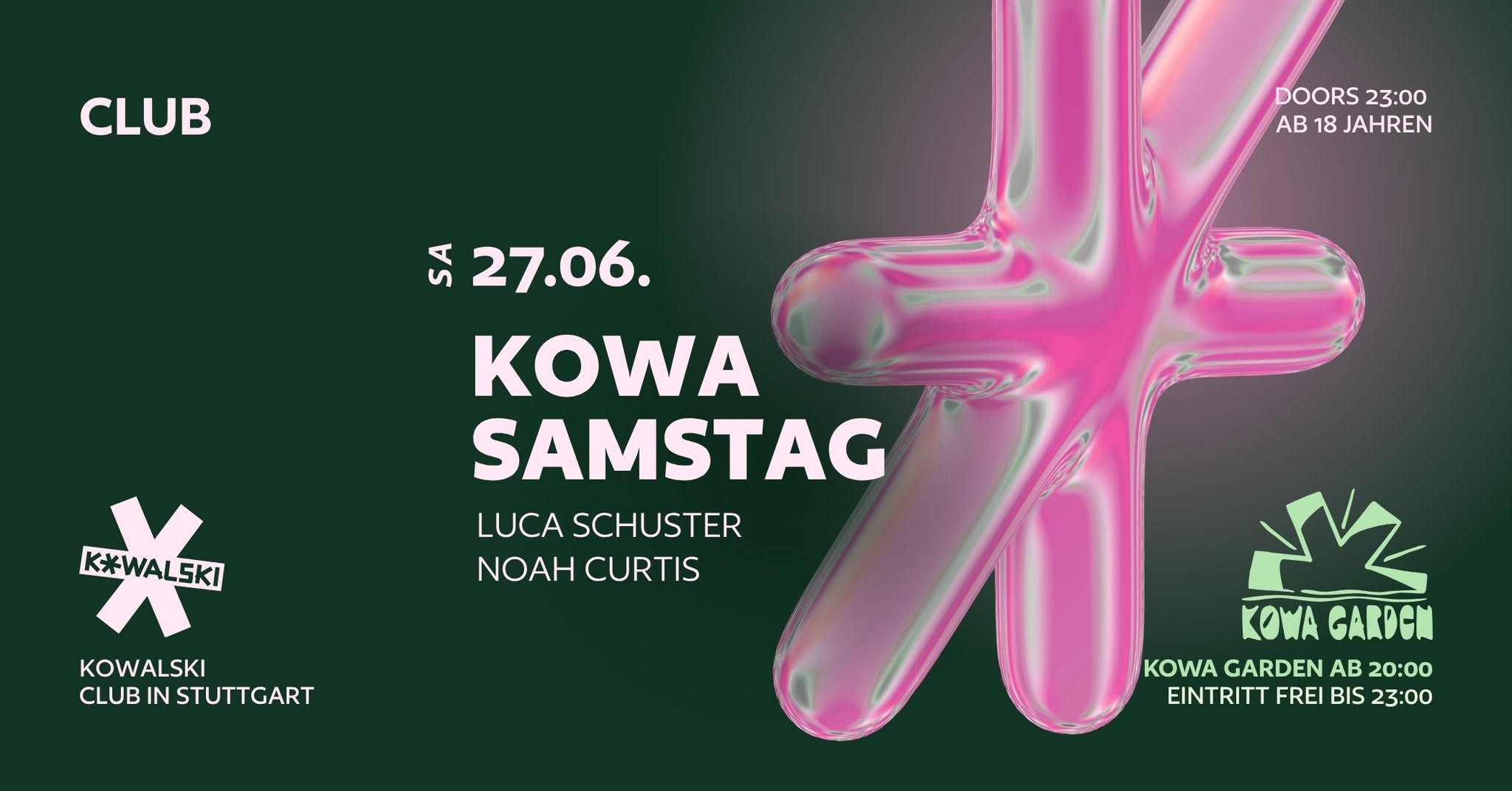KOWA SAMSTAG • LUCA SCHUSTER • NOAH CURTIS