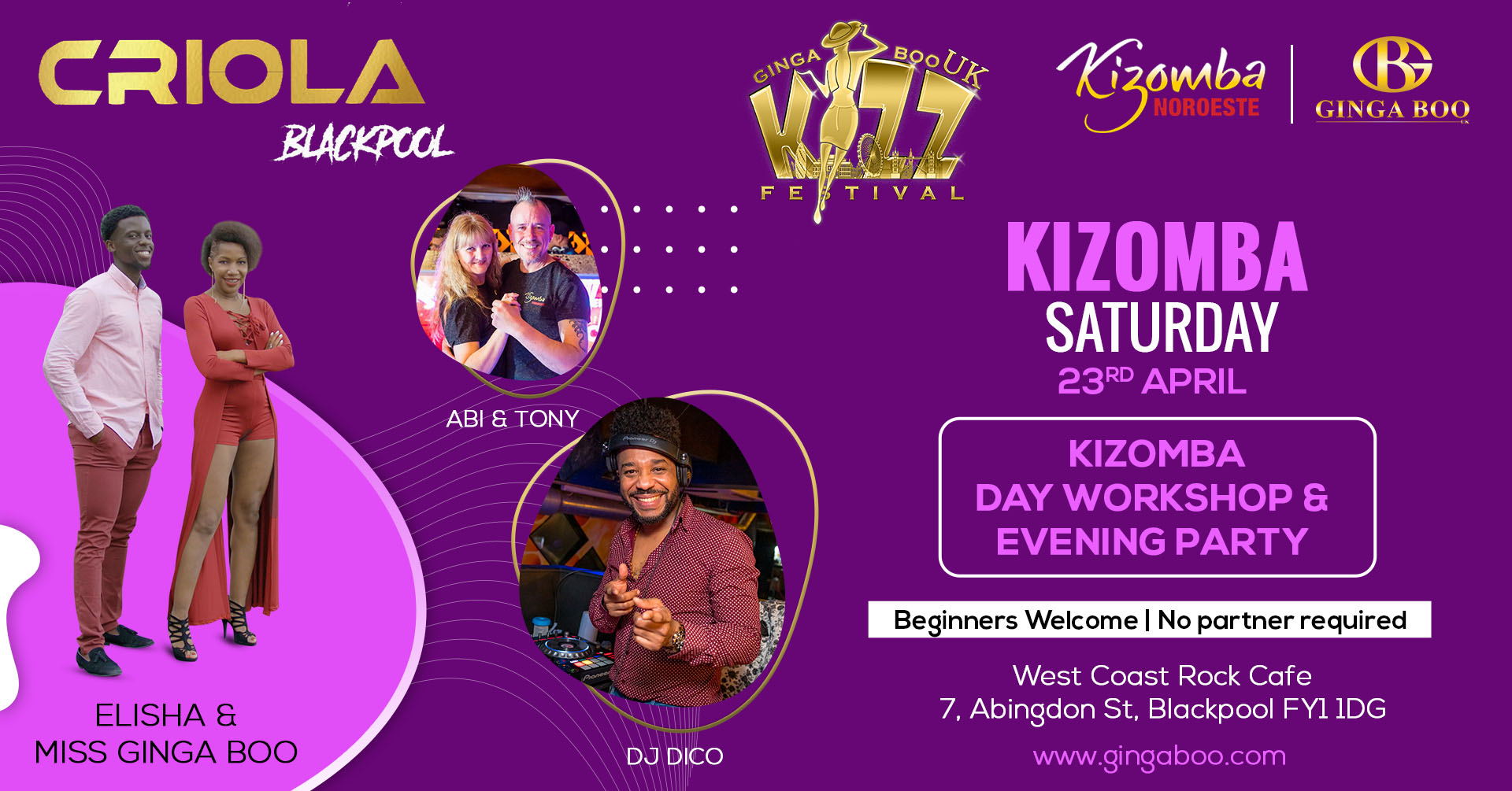 Criola Blackpool - Kizomba workshop & Party w Dj Dico