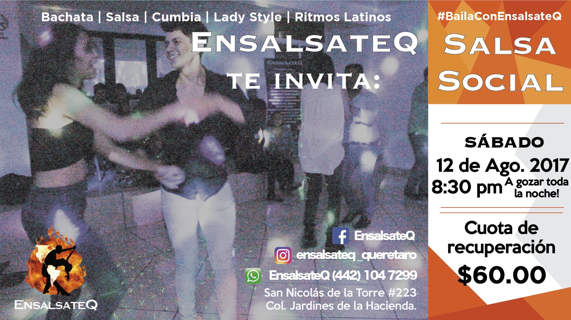 Salsa Social EnsalsateQ 12 de Agosto