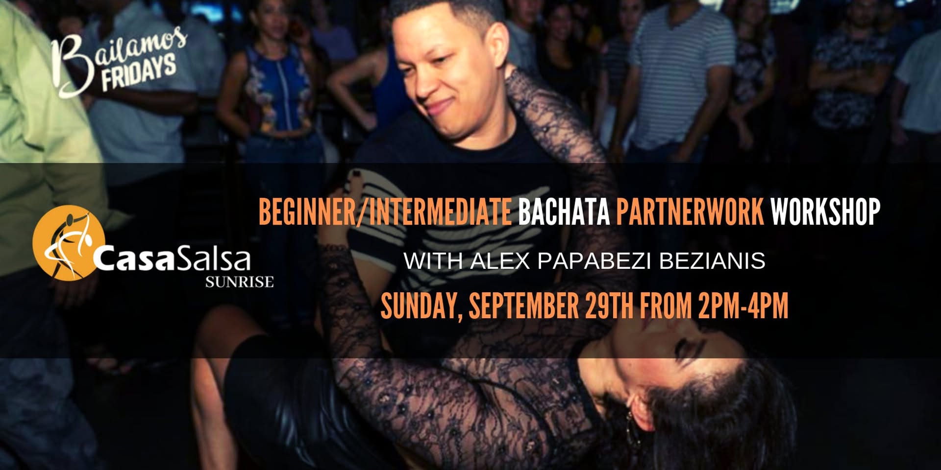 Beginner Intermediate Bachata Partnerwork Workshop with Alex Bezianis!