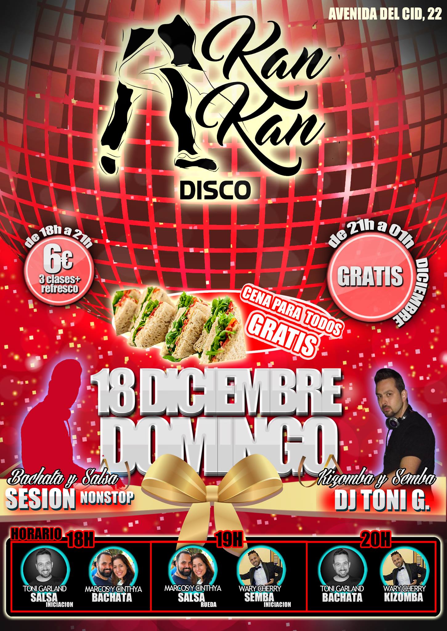Domingos Bailongos "Kan Kan" 18 Diciembre