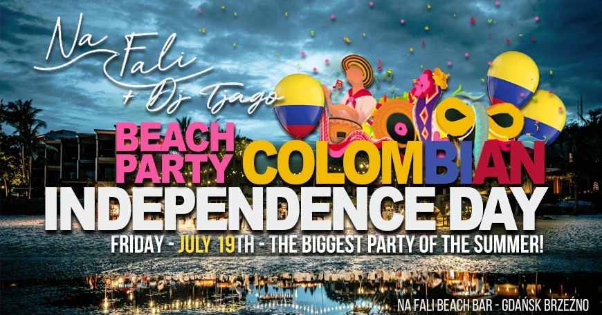 Colombian Independence Day Beach Party in Gdańsk Poland