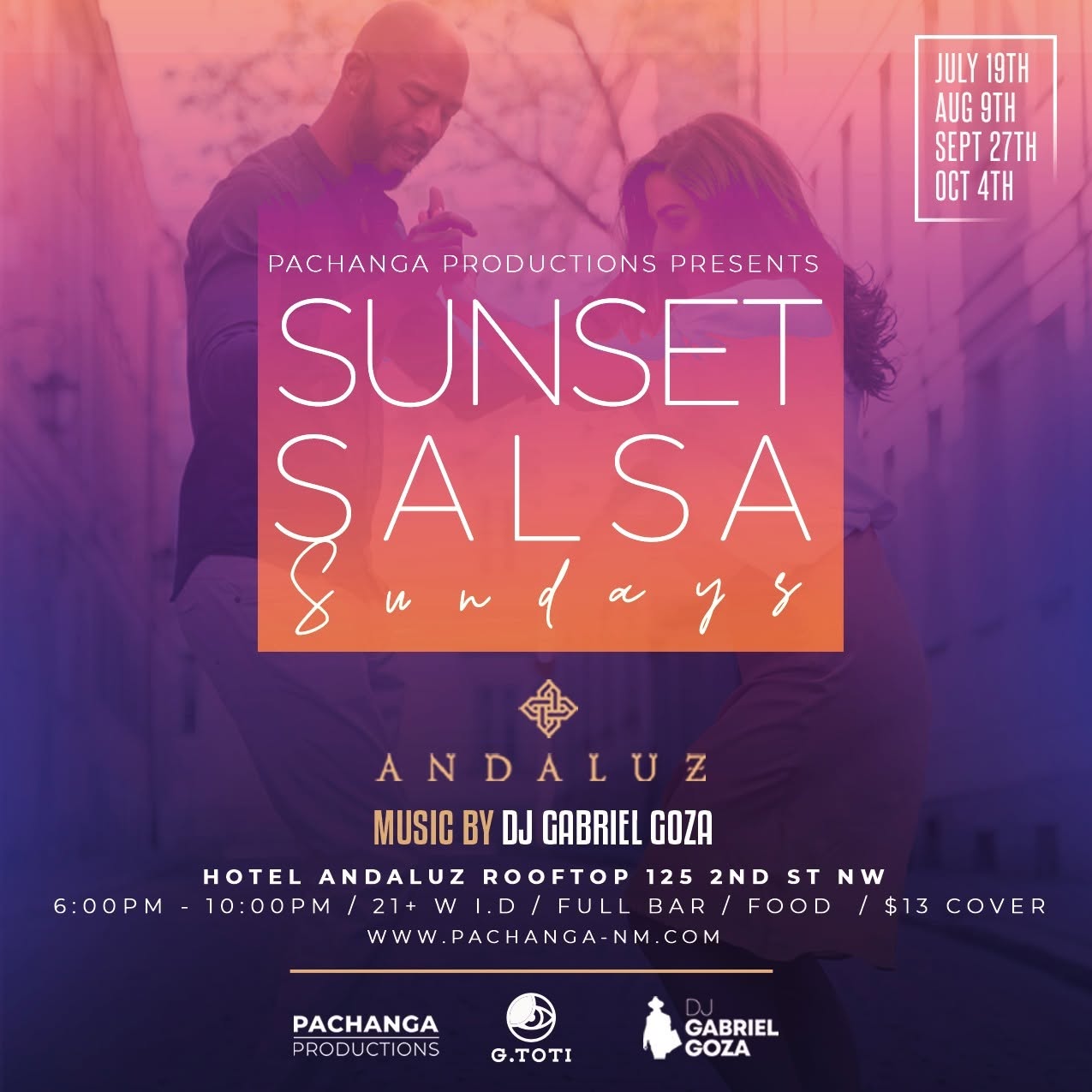 SUNSET SALSA - SUNDAYS @ HOTEL ANDALUZ ROOFTOP