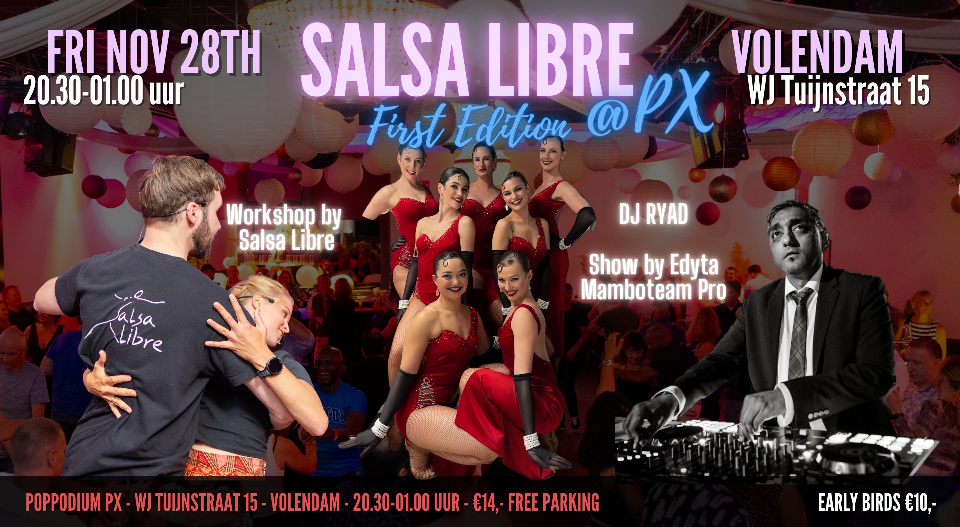 FIRST Salsa Libre @ PX with Edyta Mamboteam Pro & DJ Ryad!
