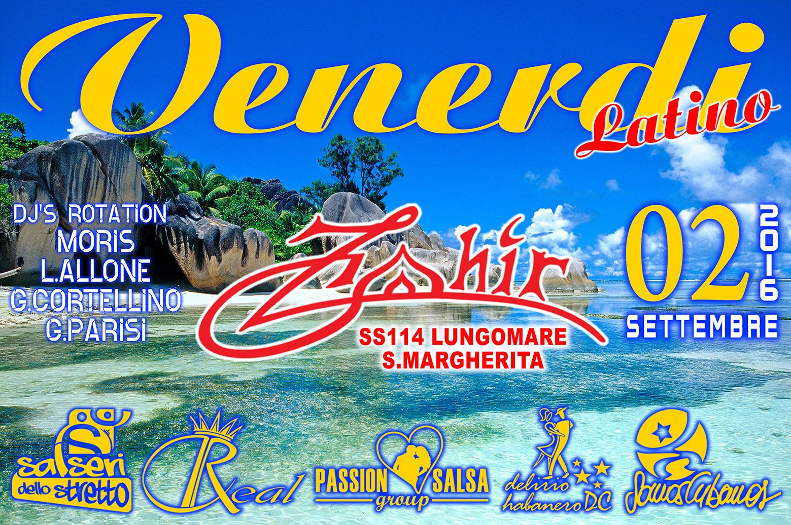 ♫♪ IL Venerdi' Latino Messinese ♫♪ " Zahir " Estate 2016