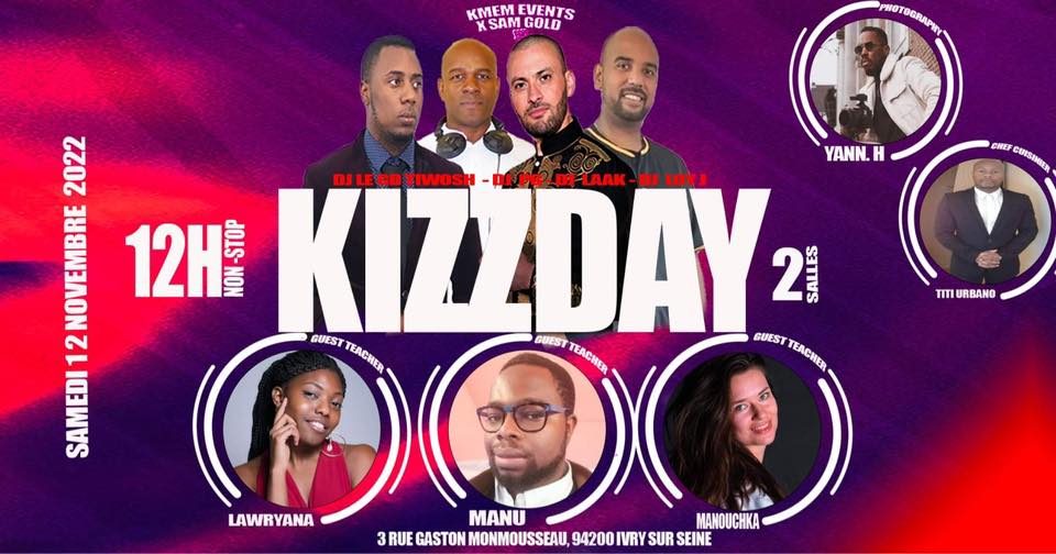 KMEM EVENTS & SAM GOLD - KIZZ DAY - SAMEDI 12 NOVEMBRE 2022 - MI CASA E TU CASA