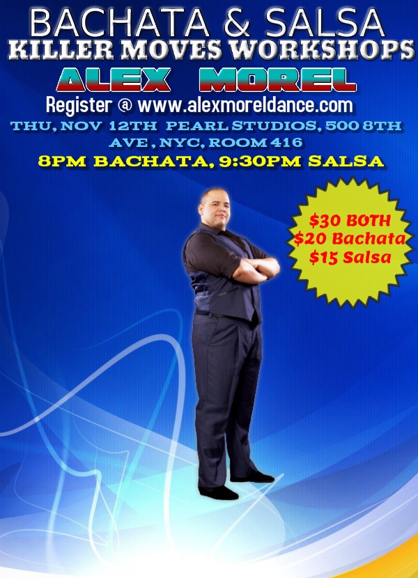 NOV NYC BACHATA & SALSA KILLER MOVES WORKSHOP