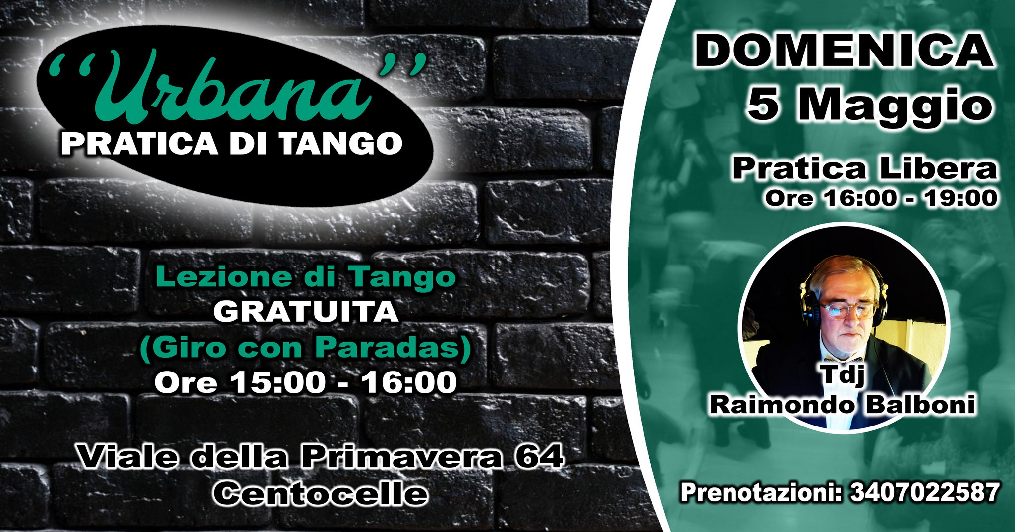 ''URBANA'' Pratica di Tango Argentino a Roma