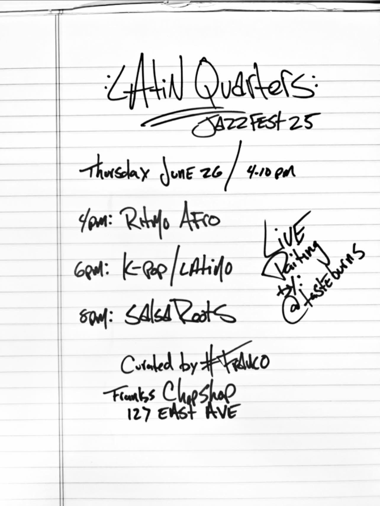 LATIN QUARTERS at Jazz Fest