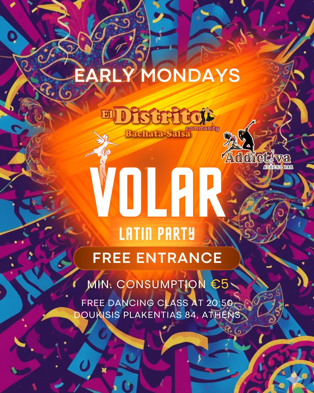 VOLAR Latin Party - Carnival Edition Free Entrance