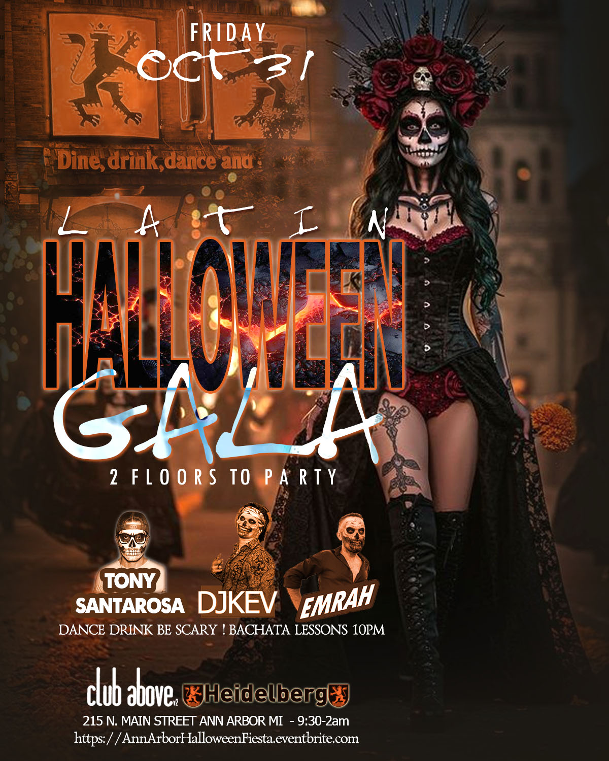 Ann Arbor Latin Halloween Gala Friday Oct 31