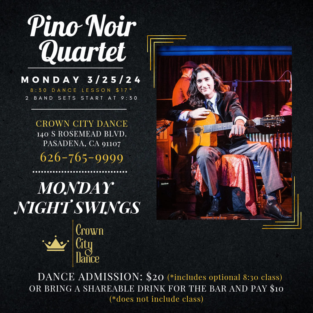 LIVE BAND: Pino Noir Quartet