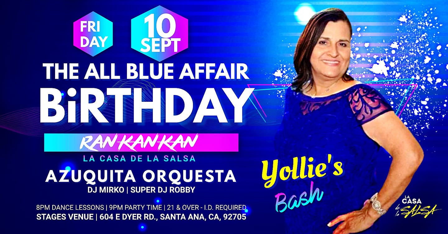 YOLLIE'S THE ALL BLUE BIRTHDAY BASH