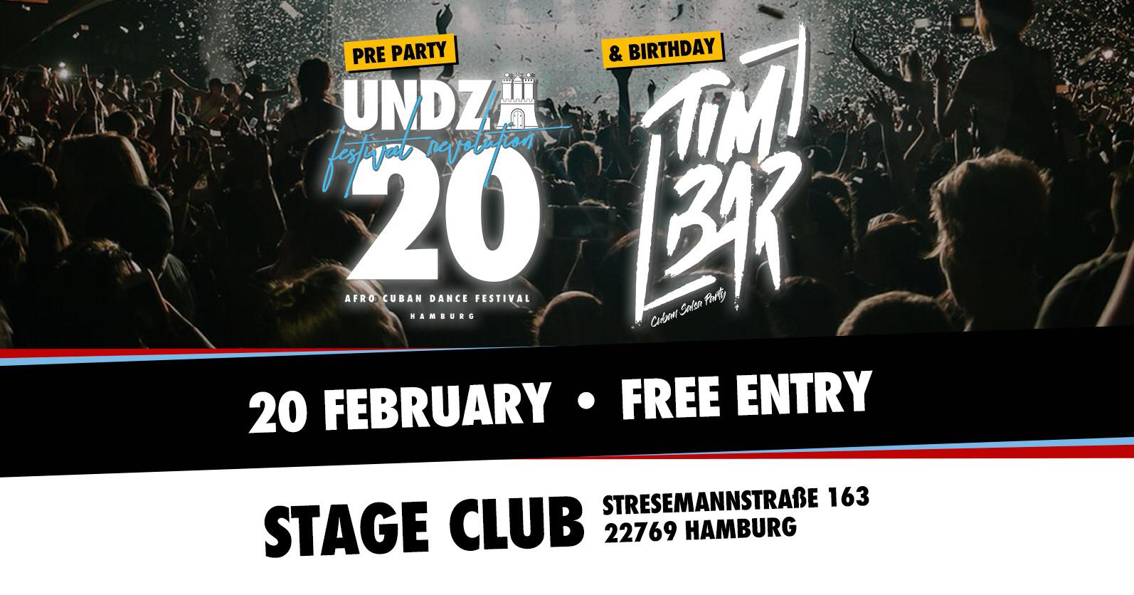 UNiDANZA Pre-Party & Timbar Geburtstags Afterwork Party