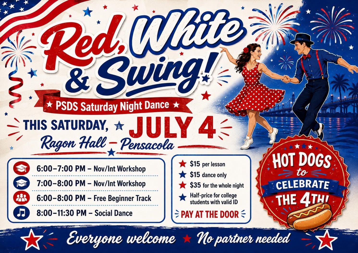 1st Saturday West Coast Swing Party at Ragon Hall