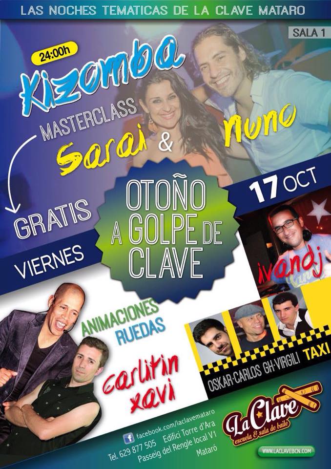 NUNO & SARAI KIZOMBA en La CLAVE, este VIERNES!!