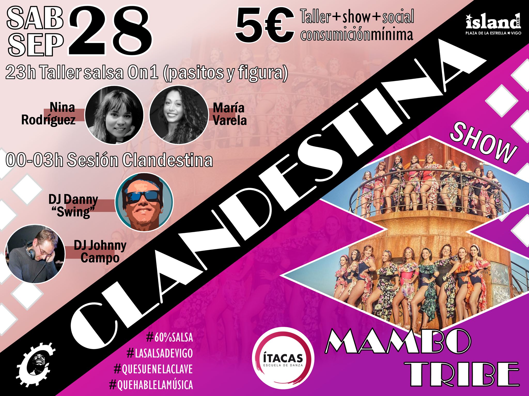 Clandestina V 3.0 - Taller salsa On1 y show MAMBO TRIBE