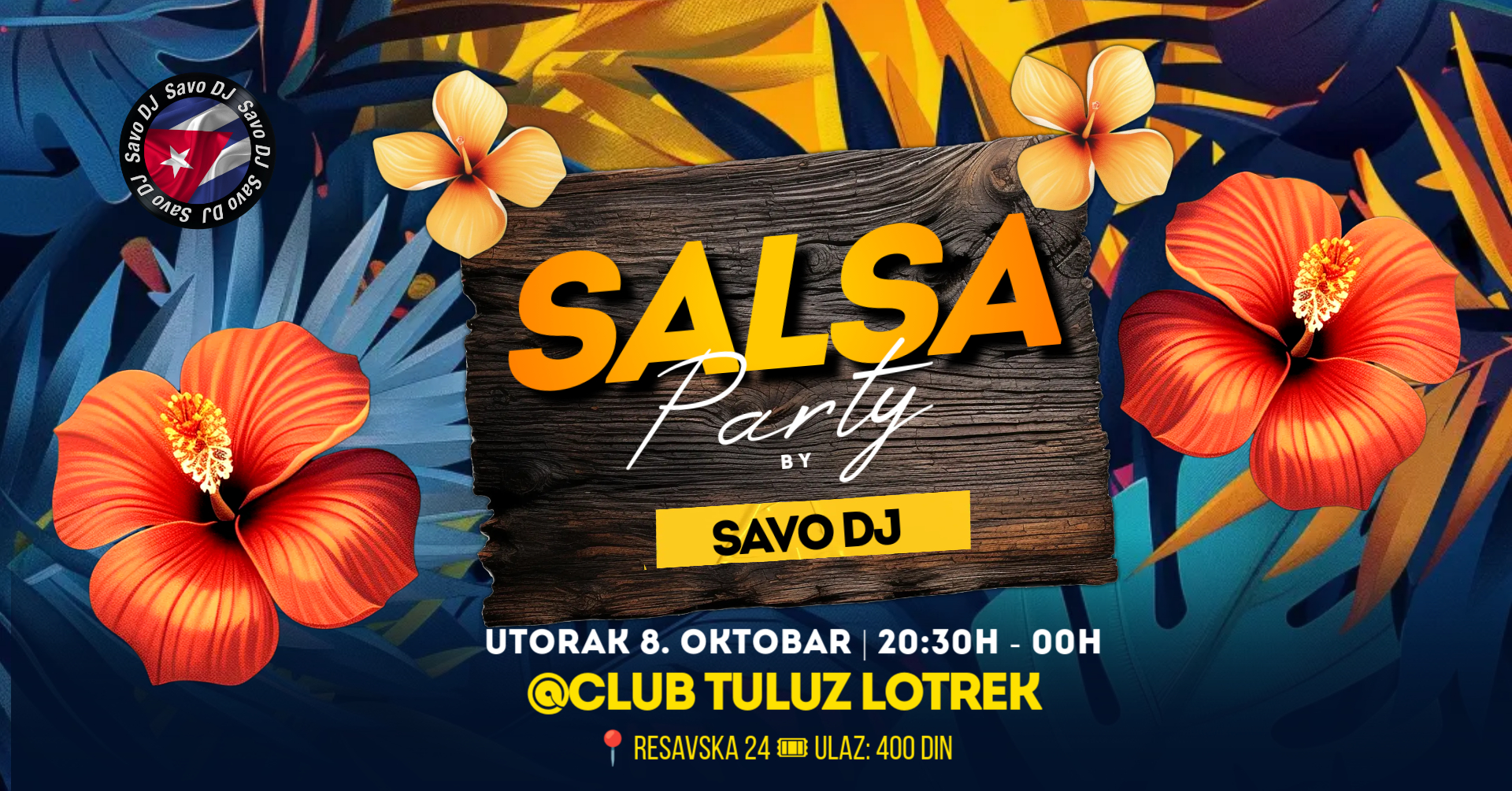 Salsa Party by Savo DJ Tuesday 8. October