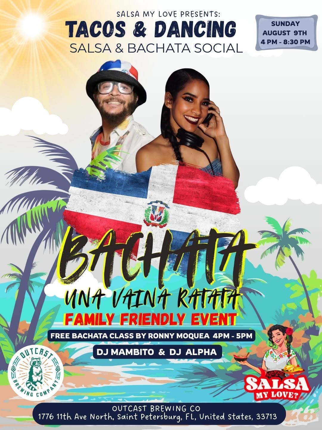 Tacos & Dancing My Love: Bachata Una Vaina Ratata @Outcast Brewing