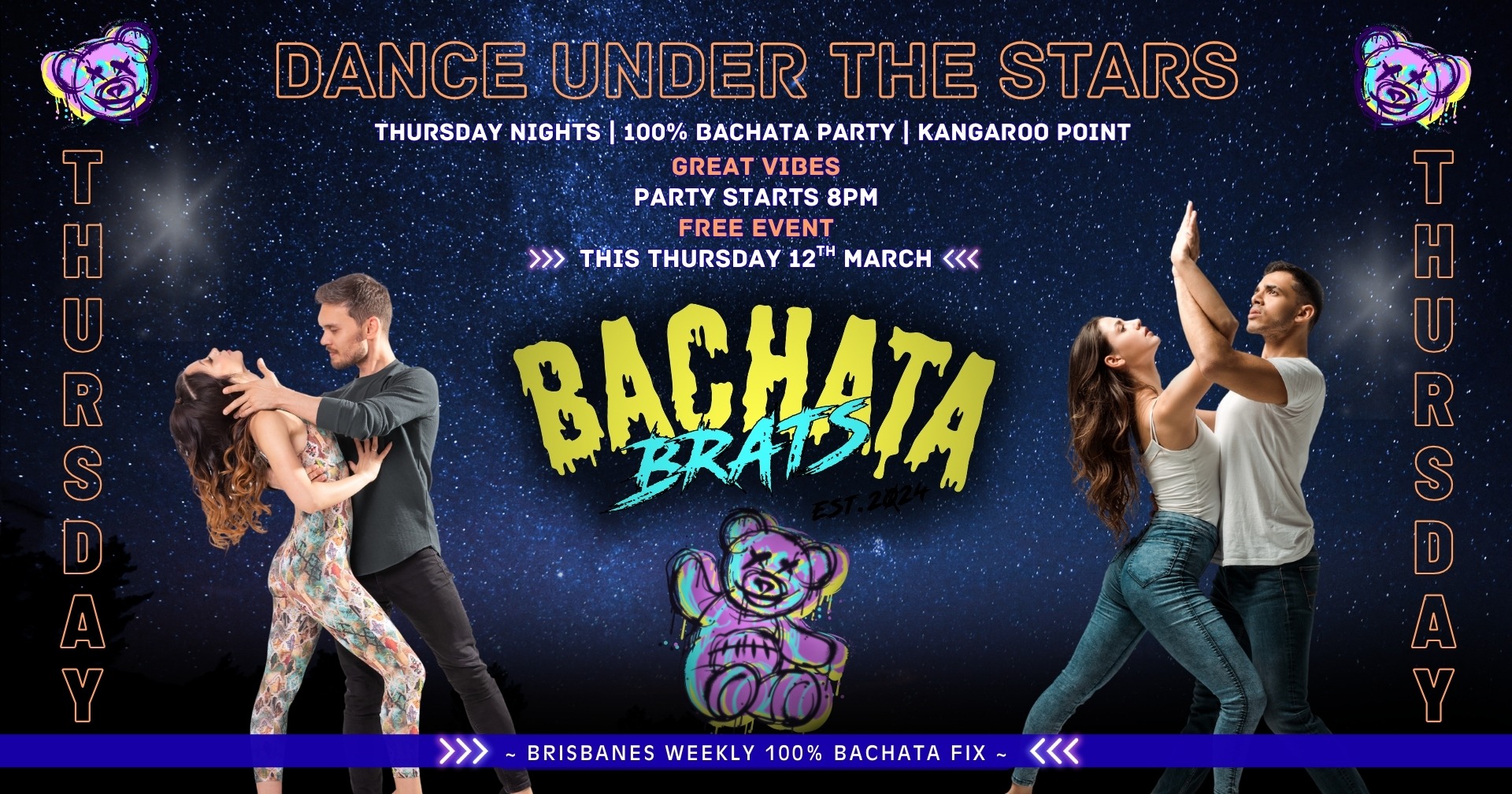 KANGAROO POINT - Dance Under the Stars ~ 100% BACHATA Party