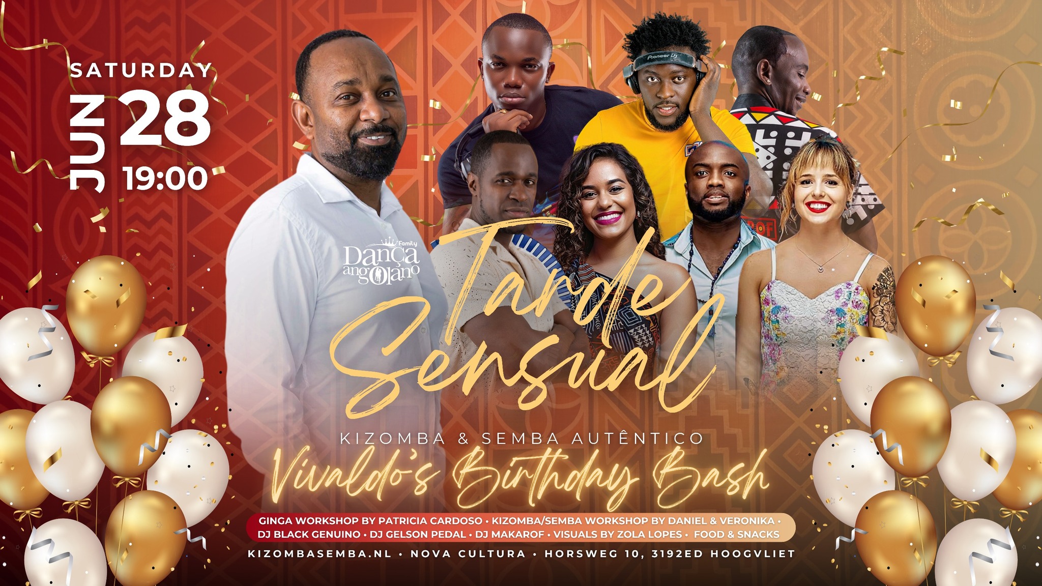 Tarde sensual 28 Juni 2025 -Vivaldo Birthday-
