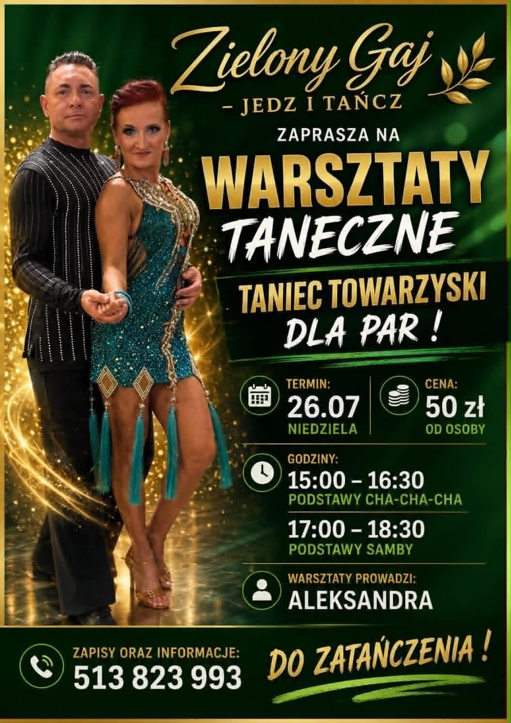 Warsztaty taneczne - Taniec Towarzyski dla par !